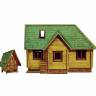 Модель из бумаги Дачный домик. Масштаб 1:87/H0
