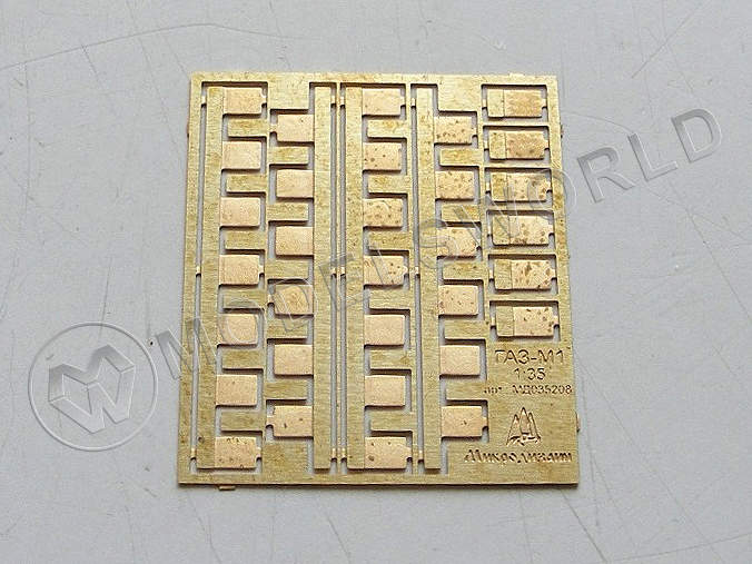 Фототравление петли капота для автомобиля М1, Звезда. Масштаб 1:35 - фото 1