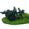 Немецкая 105 мм гаубица 18/18М с расчетом. Масштаб 1:72