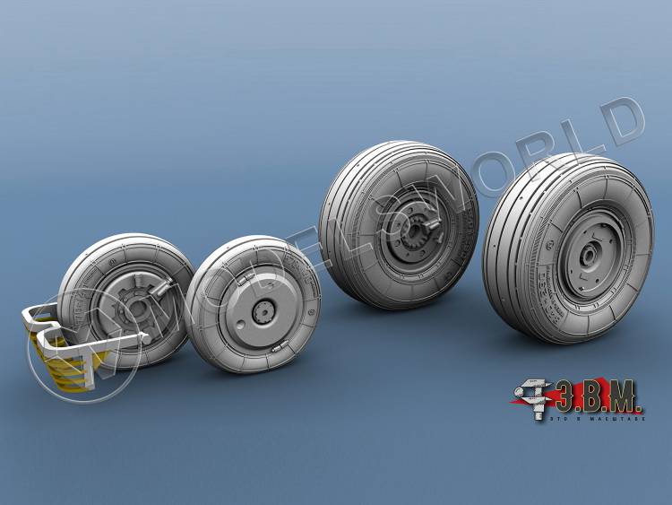 Колеса шасси МиГ-29 (9-13). Масштаб 1:48 - фото 1