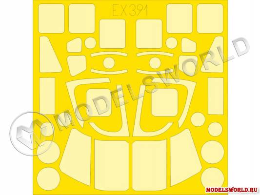 Окрасочная маска для Merlin HC.3, Airfix. Масштаб 1:48