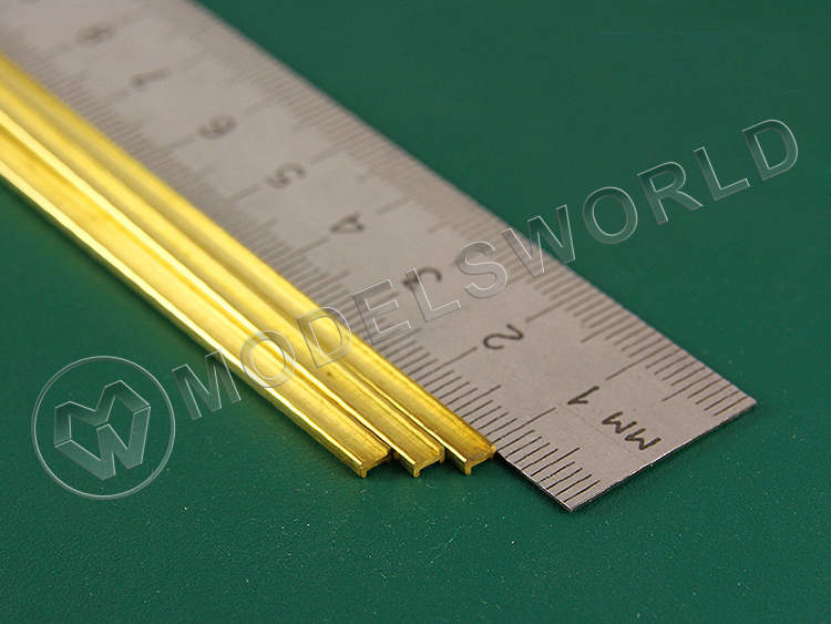 I-профиль латунный 3.2х1.6 мм, 1 шт - фото 1