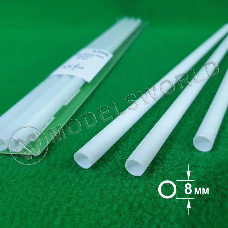 ABS пластик трубка диаметр 8 мм, длина 250 мм, 3 шт - фото 1