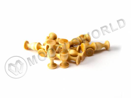 Двойной пиллерс, самшит, 18 мм, 10 шт