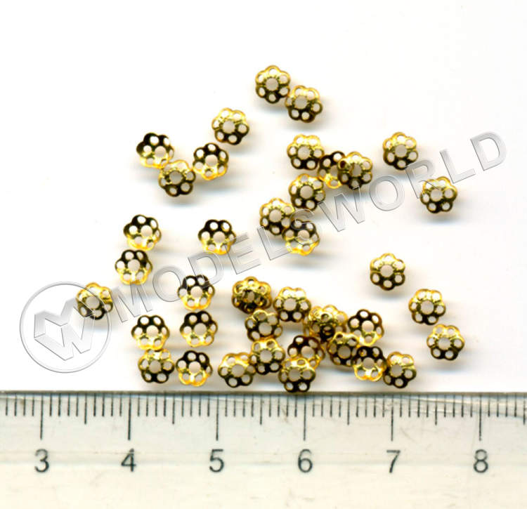 Декоративный элемент, 4 мм, металл, 1 шт. - фото 1