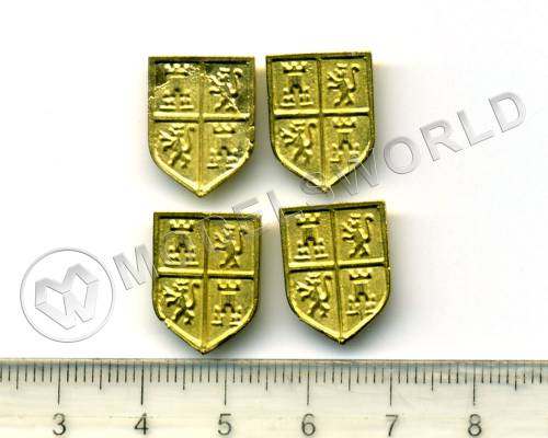 Декоративный элемент, щит, 17Х13 мм, металл 1 шт