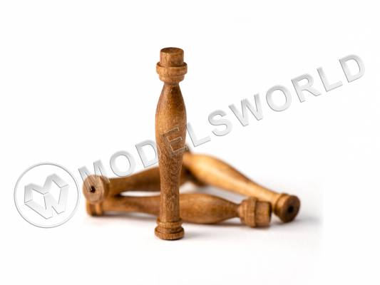 Пиллерс, орех, 27 мм, 10 шт