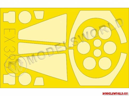 Окрасочная маска для Jaguar GR.1/GR.3, Heller. Масштаб 1:48