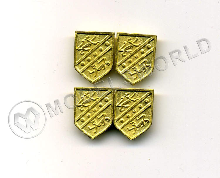 Декоративный элемент, щит, 17Х13 мм, металл 1 шт. - фото 1