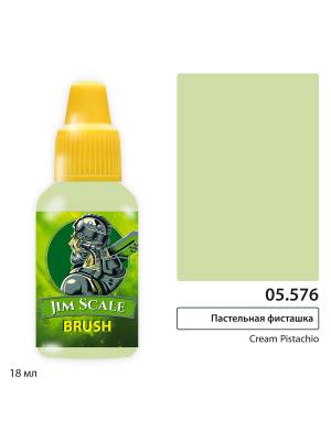 Акриловая краска под кисть Jim Scale Пастельная фисташка / Cream Pistachio, 18 мл