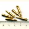 Ствол пушки усеченный, латунь, 20 мм, 10 шт