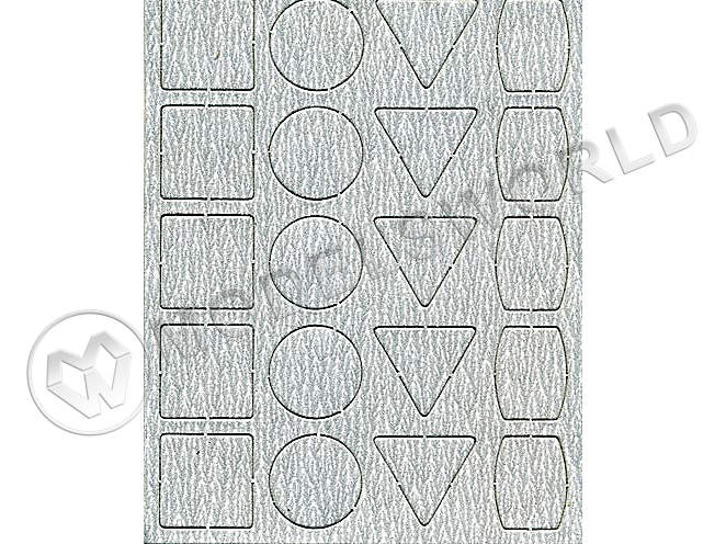 Набор шлифовальной бумаги для шлифмашинки PS13, К180, 3 листа, Proxxon 28822 - фото 1