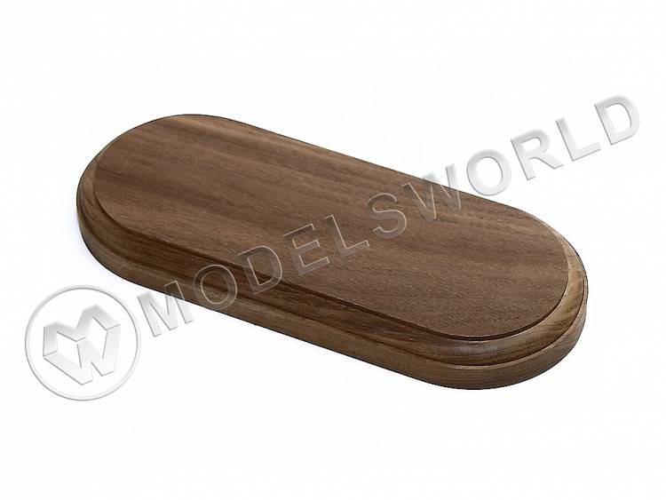 Основание овальное 210х90 мм, орех - фото 1