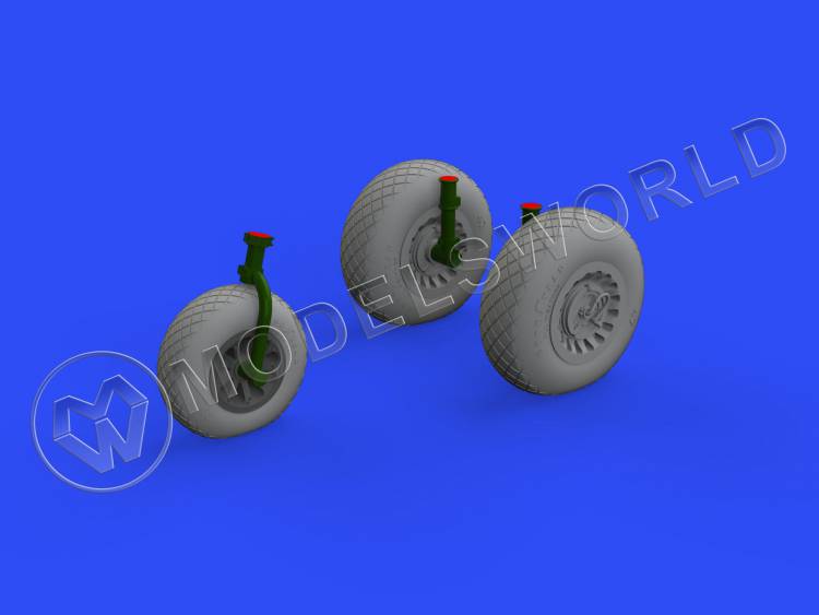 Дополнение для A-26/ B-26 Invader колёса, ICM. Масштаб 1:48 - фото 1