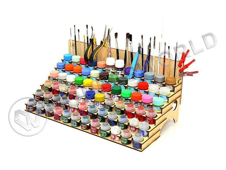 Органайзер под краску 36 мм. с отверстиями под кисточки - фото 1