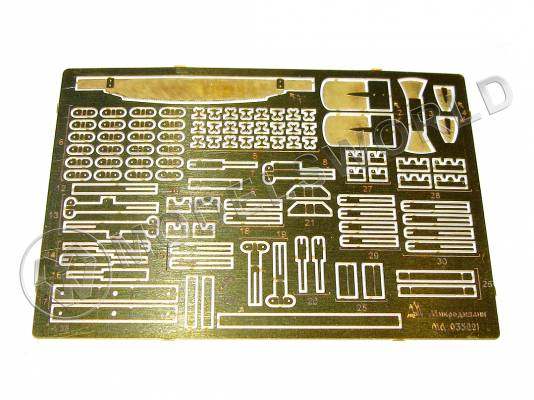 Фототравление шанецевый инструмент танка Т-35, Звезда. Масштаб 1:35