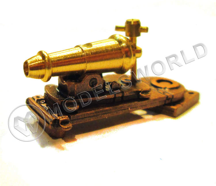 Карронада с рабочим механизмом, латунь и бронза, 35 мм, 2 шт Карронада с рабочим механизмом, латунь и бронза, 35 мм, 2 шт - фото 1