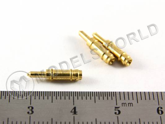Ствол пушки усеченный, латунь, 12 мм, 10 шт