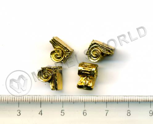 Декоративный элемент, завиток, 10 мм, металл 1 шт.