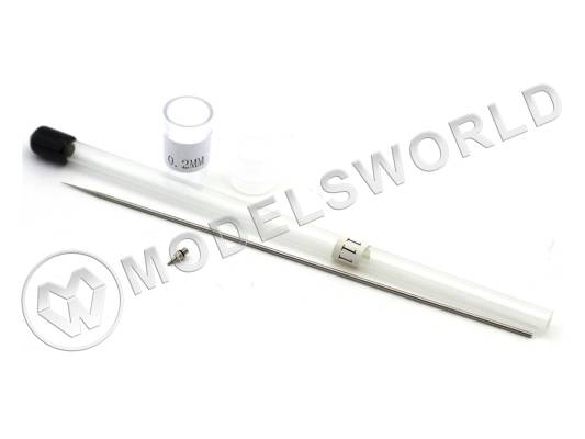 Набор для резьбовых аэрографов JAS, 0.2 мм (игла высокопрочная, сопло)