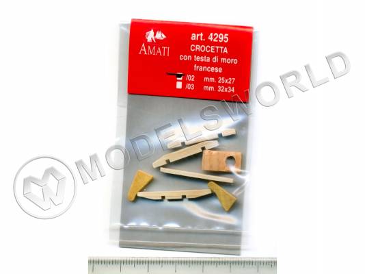 Эзельгофт французского типа и салинг 25х27 мм, 1 шт