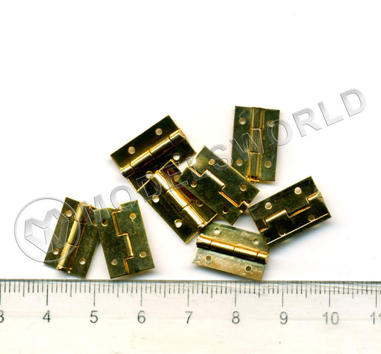 Петля, латунь, 15х10 мм, 2 шт - фото 1