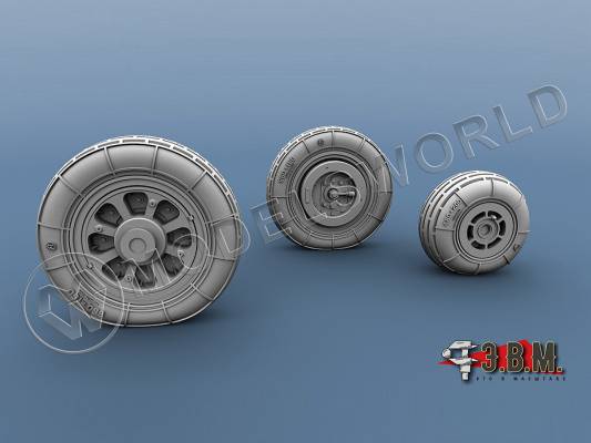 Колеса шасси МиГ-15. Масштаб 1:72