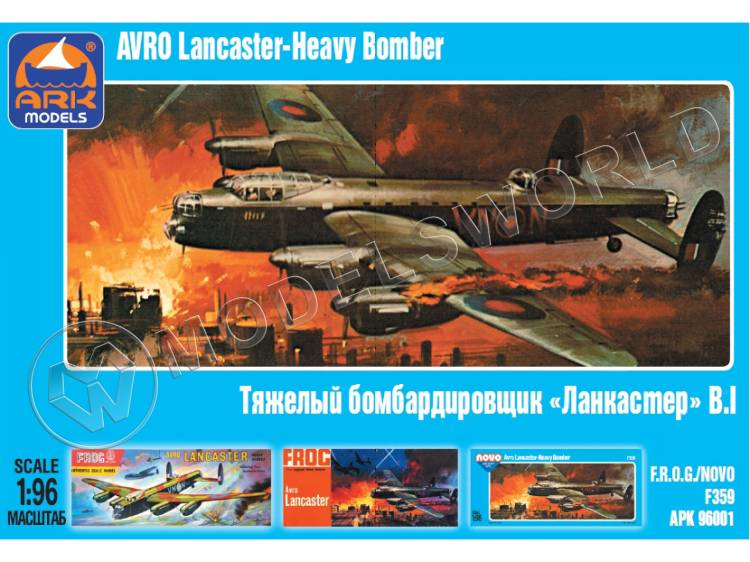 Склеиваемая пластиковая модель Тяжёлый бомбардировщик Авро «Ланкастер» B.I. Масштаб 1:96 Склеиваемая пластиковая модель Тяжёлый бомбардировщик Авро «Ланкастер» B.I. Масштаб 1:96 - фото 1