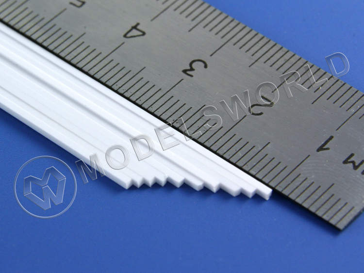 Полоска пластиковая 1.0х1.0 мм, 10 шт - фото 1