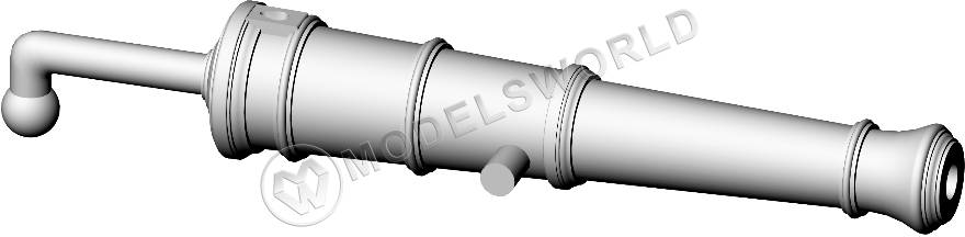 Фальконет, калибр 1/2 фунта, 18.9 мм, фотополимер, 2 шт. Масштаб 1:64
