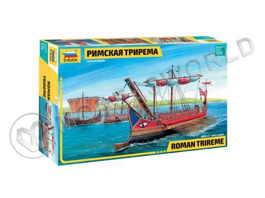 Склеиваемая пластиковая модель Римская Трирема. Масштаб 1:72
