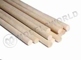 Круглая заготовка, береза. Диаметр 11 мм, длина 50 см (1 шт)