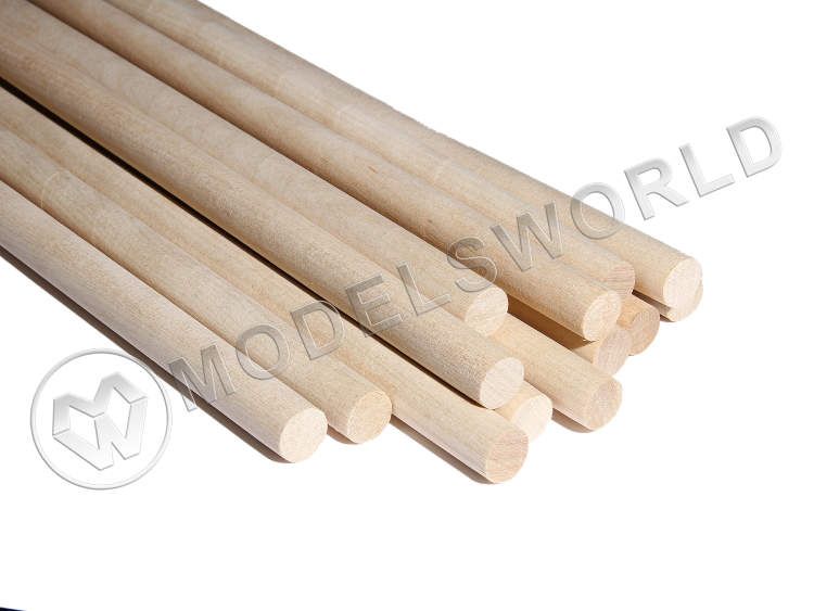 Круглая заготовка, береза. Диаметр 11 мм, длина 50 см (1 шт) - фото 1