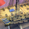 Готовая модель HMS Bellona 74-пушечного корабля британского флота, 1780 г. Масштаб 1:100
