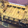 Готовая модель HMS Bellona 74-пушечного корабля британского флота, 1780 г. Масштаб 1:100