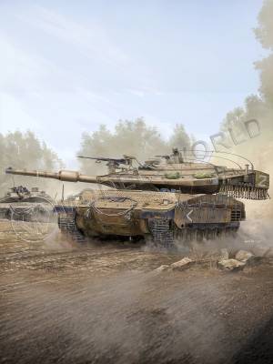 Склеиваемая пластиковая модель Израильский танк IDF Merkava Mk IV. Масштаб 1:35