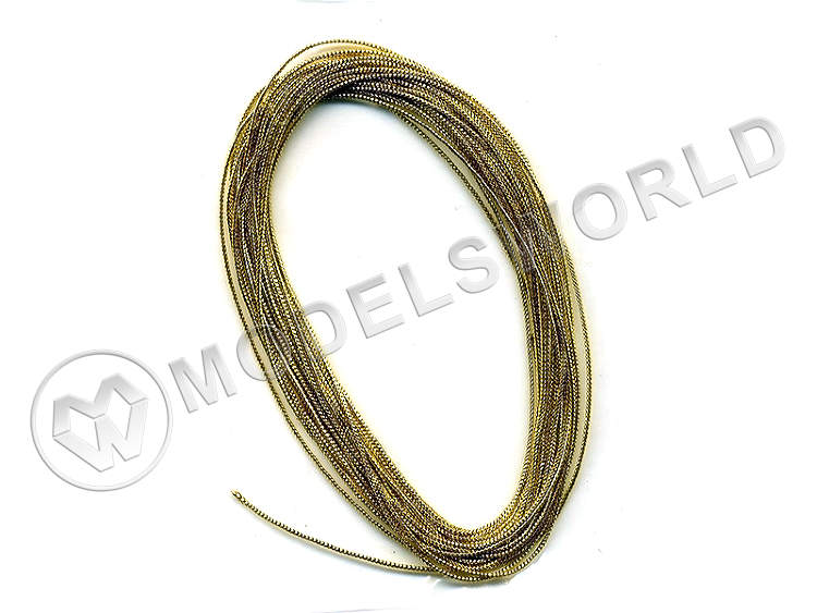 Декоративная золотая нить, 1,2 мм x 5 м - фото 1