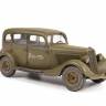 Склеиваемая пластиковая модель Советский автомобиль Газ М1 - подарочный набор. Масштаб 1:35