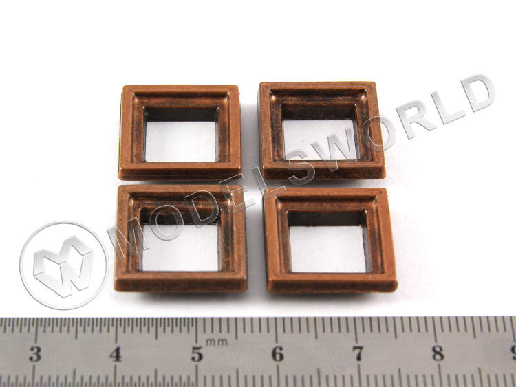 Рамка пушечного порта, бронза, 13 мм, 2 шт - фото 1