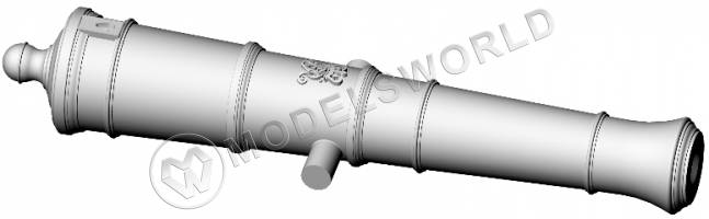 Ствол пушки, калибр 6 фунтов, герб, тип Armstrong, 30.6 мм, фотополимер, 2 шт.  Масштаб 1:72