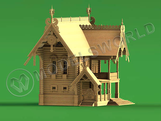 Набор для постройки модели Терем русского подворья, 1873 г. Масштаб 1:72 - фото 1