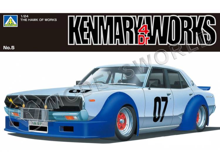 Склеиваемая пластиковая модель Kenmary 4Dr Works (Nissan Skyline). Масштаб 1:24 - фото 1