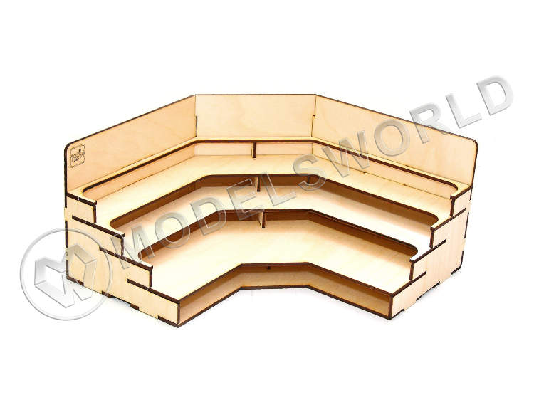 Угловой модуль-органайзер с полочками - фото 1