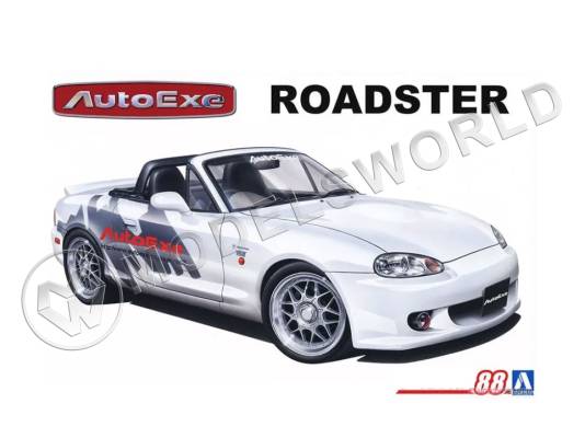 Склеиваемая пластиковая модель Mazda MX-5 AutoExe NB8C Roadster '99. Масштаб 1:24