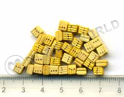 Блок трехшкивный, самшит, 5 мм, 10 шт