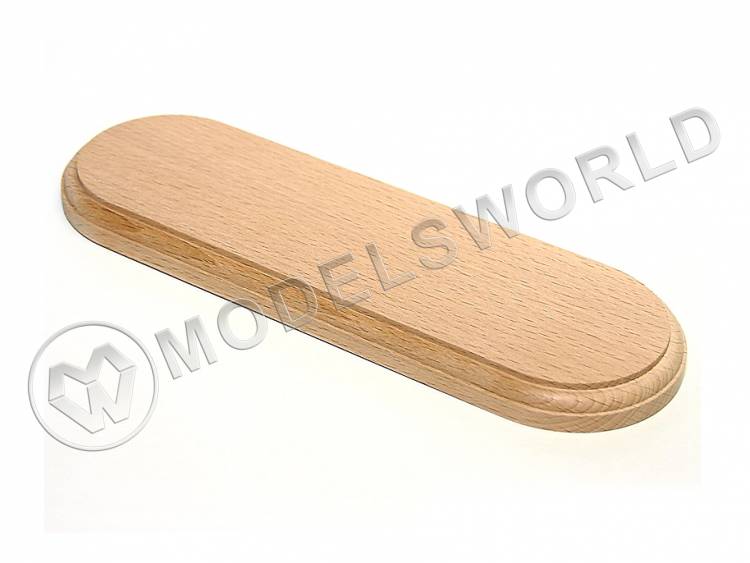 Основание овальное 300х100 мм, бук Основание овальное 300х100 мм, бук - фото 1