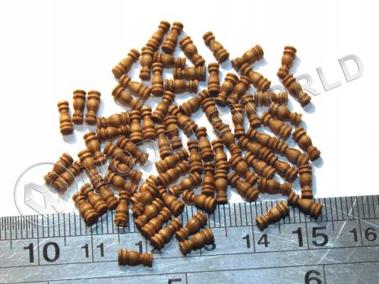 Пиллерсы, орех, 6 мм, 10 шт