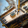 Модель линейного корабля HMS Victory (в футляре). Масштаб 1:84