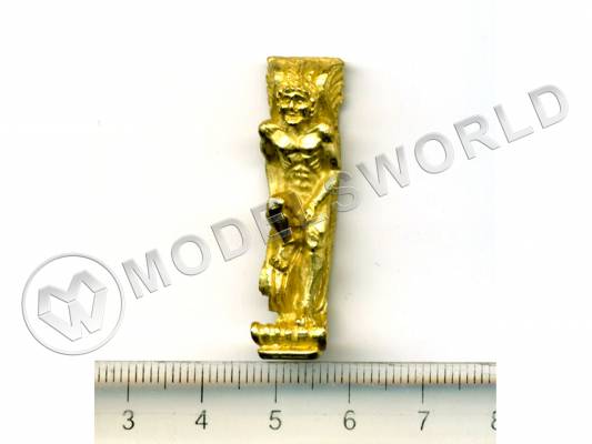 Декоративный элемент, мужская фигура, 40 мм, металл 1 шт.