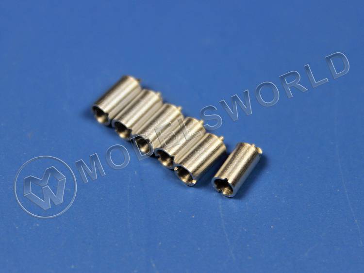 Немецкие дымовые гранатометы (пустые) для бронетехники Германии периода II МВ (Pz.IV, Тигр и др.), комплект 6 шт. Масштаб 1:35 - фото 1